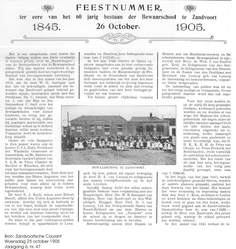 Krantenknipsels Bewaarschool